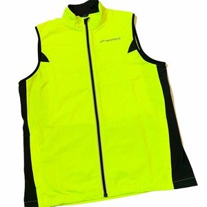 brooks running vest mens orange